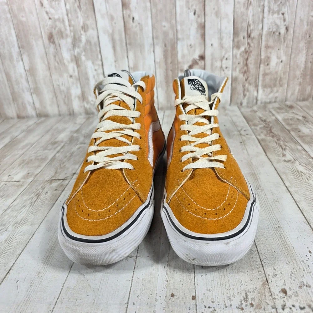 Vans Sk8 Hi Orange‎ Suede High Top Sneakers Women's 9.5